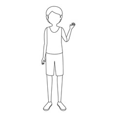 young woman cartoon icon vector illustration graphic design