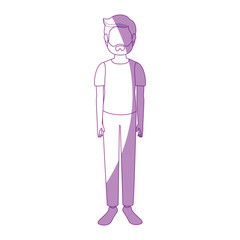 man faceless avatar icon vector illustration grapgic design