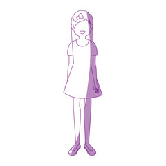 Naklejka na ściany i meble young woman cartoon icon vector illustration graphic design
