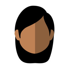 woman faceless head icon vector illustration graphic design