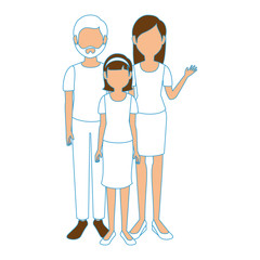 young family cartoon icon vector illustration graphic design