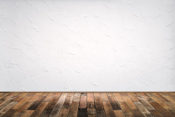 room interior with white wall