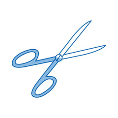 medical equipment scissors instrument icon vector illustration