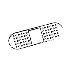 medical plaster icon bandaid element first aid kit vector illustration