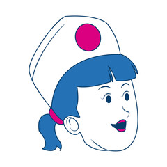 Obraz na płótnie Canvas cartoon woman nurse shead female character vector illustration