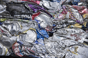 Crushed aluminum can abstraction