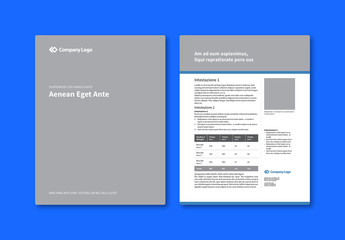 Layout scheda dati aziendale