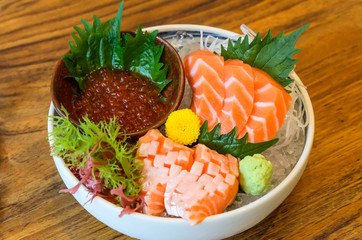 Mix Salmon Sashimi