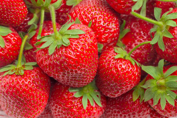 Background of the strawberry fruit closeup