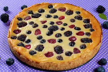 Tasty berry pie