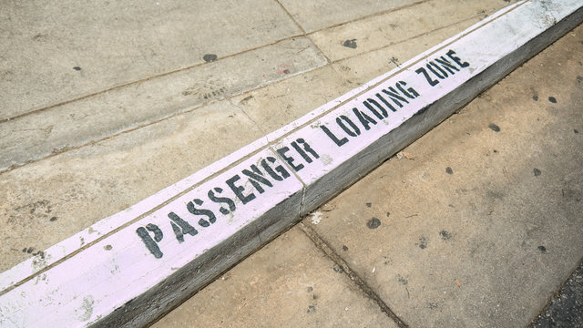 Passenger loading zone