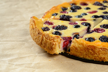 Tasty berry pie