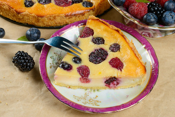 Tasty berry pie