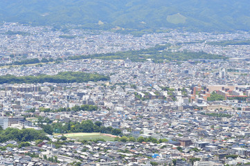 大文字山から見た京都市風景