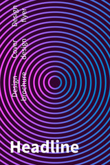 Minimal circle cover design