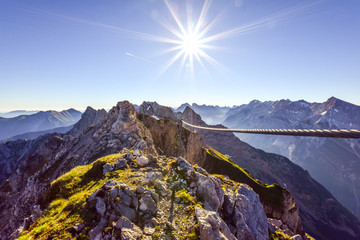 Beautiful hiking trail / via ferrata called 
