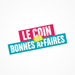 le coin des bonnes affaires