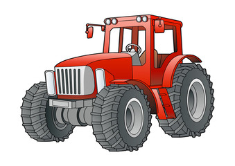 red tractor