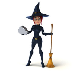 Sexy witch - 3D Illustration