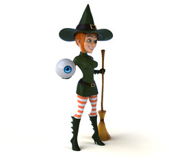 Sexy witch - 3D Illustration