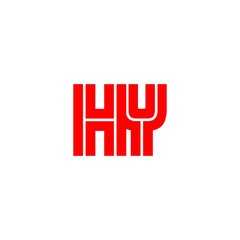 letter HY logo vector