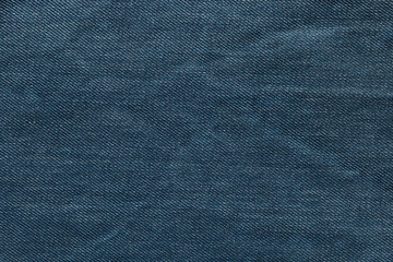 Blue background, denim jeans background. Jeans texture, fabric.