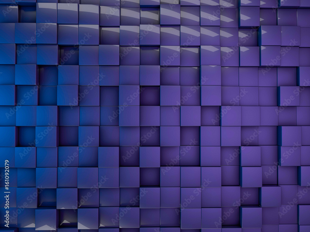 Aufkleber cube abstract background. 3d rendering