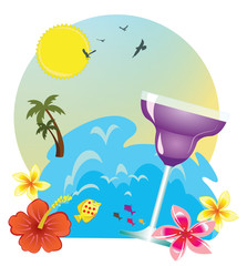 tropical island holidays sea and drink