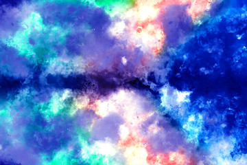 Abstract watercolor background. Colorful texture. Oil painting style.	