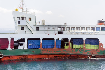 Ferry boat in ocean