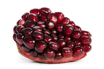 Piece of ripe pomegranate