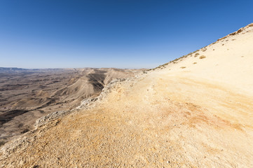 Landscape of the desert in Israel