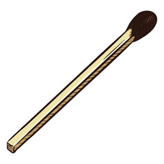 Vector Single Cartoon Matchstick