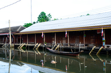  Amphawa Market along free life moment Thailand.