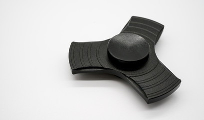 Black fidget aluminum spinner