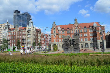 Centrum Katowic/Katowice downtown, Silesia, Poland