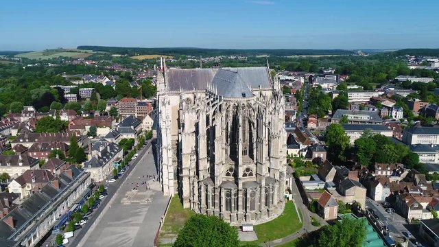 France, Oise, Beauvais, the 13th century Saint Pierre Cathedral has the highest Gothic choir in the world (48.50 m)