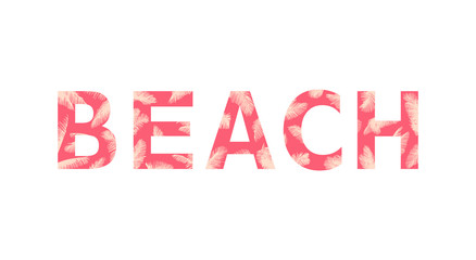 Beach typing tropical style