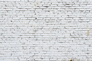 Old white brick wall texture background