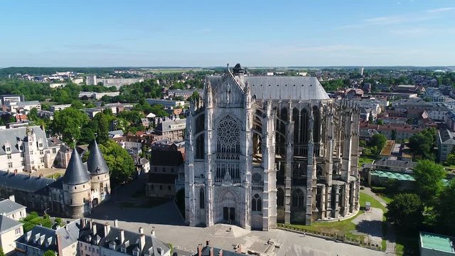 France, Oise, Beauvais, the 13th century Saint Pierre Cathedral has the highest Gothic choir in the world (48.50 m)