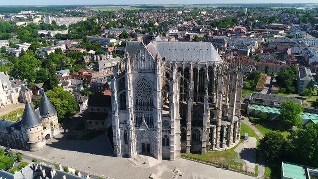 France, Oise, Beauvais, the 13th century Saint Pierre Cathedral has the highest Gothic choir in the world (48.50 m)
