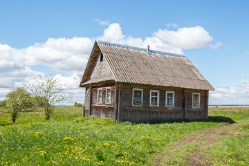 Old rural house near the road