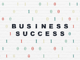 Finance concept: Business Success on wall background