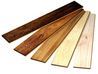 New oak parquet of different colors