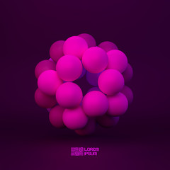 3D concept illustration. Vector template.