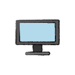computer icon over white background vector illustration