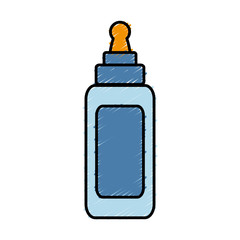 glue bottle icon over white background vector illustration