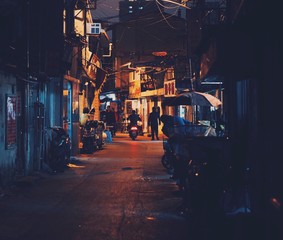                           old lane of old shanghai style
