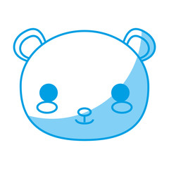 kawaii squirrel icon over white background vector illustration