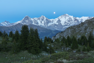 Fototapeta na wymiar Eiger, Mönch und Jungfrau